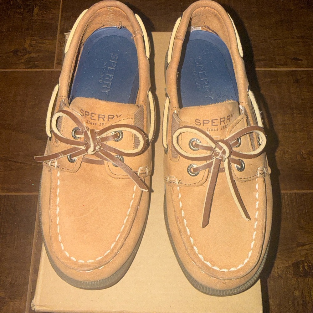 Sperry Kids Tan Boat Shoes